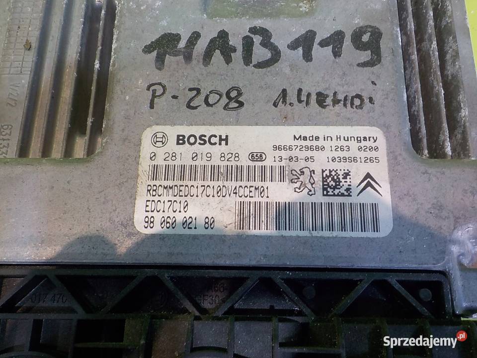PEUGEOT 208 I 14 EHDI 13r HB 5D sterownik Suków