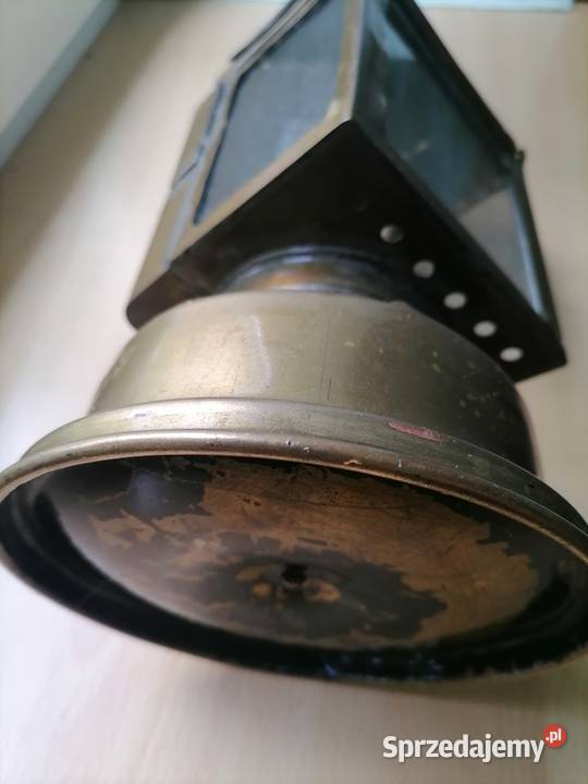 Stara lampa kolejowa karbidowa z lat 20 tych Kraków