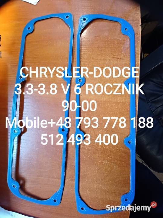 USZCZELKI DEKLA ZAWORÓW CHRYSLERDODGE 3338 V 6 Rok produkcji 1996 Części samochodowe