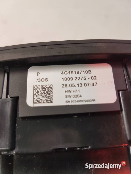 PANEL STEROWANIA MMI AUDI A6 C7 A7 4G1919710B