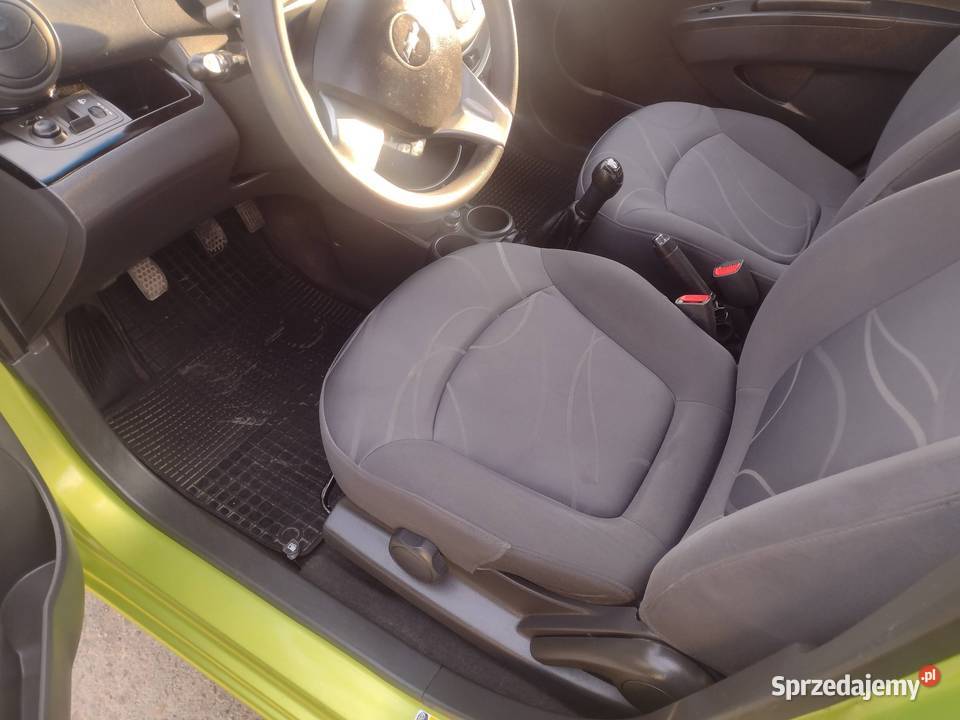 Chevrolet Spark 12 Benzyna 2011 zielony Jasło