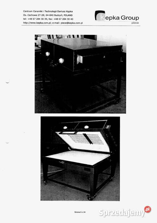 Piec elektryczny komorowy do szkła fusingu Świnoujście