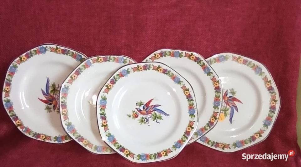 5 Talerzyków z rajskim ptakiem Soho Pottery LTD Gdańsk