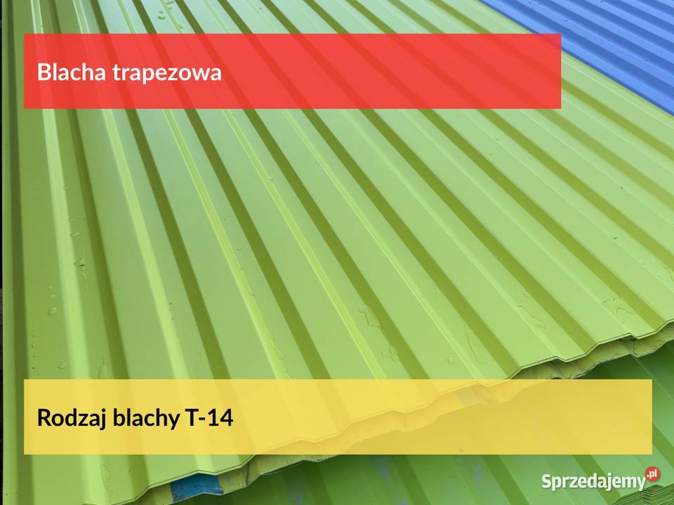 Blacha Trapezowa T14 2 gat w kolorze 6005 Puszczykowo sprzedam