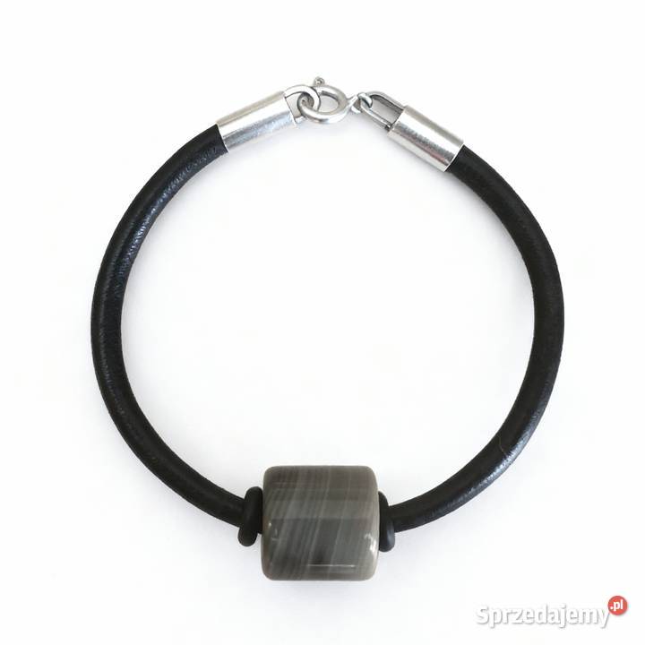 Bransoletka z krzemieniem pasiastym prosto z Gór świętokrzyskie Skarżysko-Kamienna