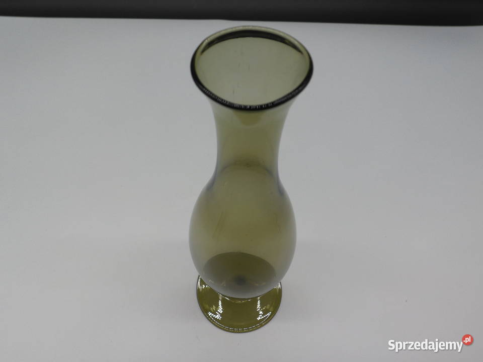 Wazon solifleur vintage midcentury szkło Raszków