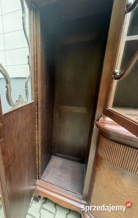 Kredens międzywojenny Art Deco lite drewno Warszawa