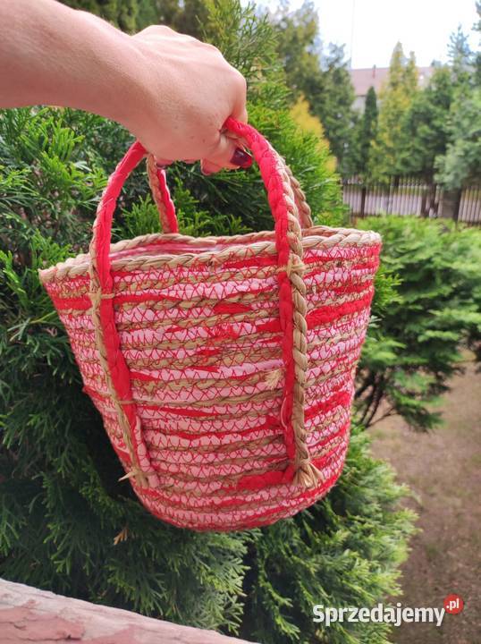 shopper koszyk torba kosz osłonka słomiany boho Kielce