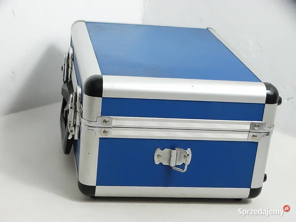 Aluminiowa walizka kuferek serwisowy Niebieska Biłgoraj