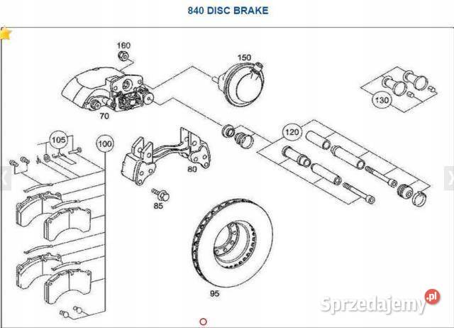 ZESTAW NAPRAWCZY ZACISKU MERCEDES A0004204282 osobowe