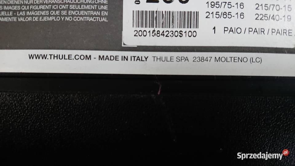 NOWE Łańcuchy na koła THULE XG12 ROZMIAR 230 Władysławowo