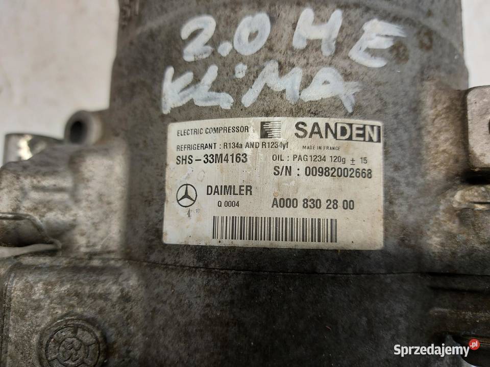 Mercedes W205 20H Kompresor sprężarka