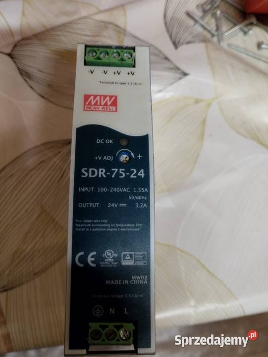 Zasilacz impulsowy na szynę SDR7524 Płock