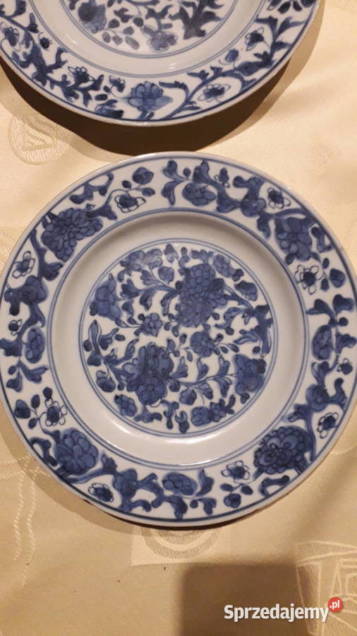 dwa stare chińskie talerze