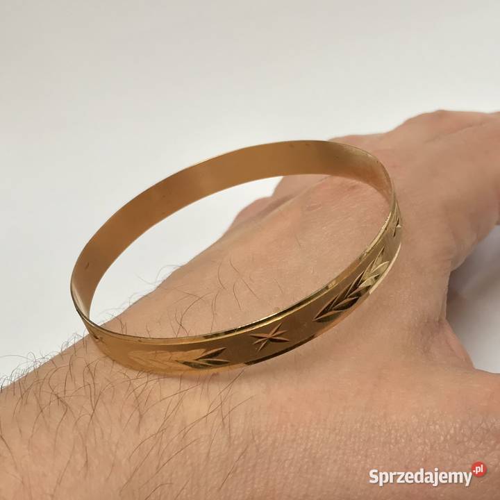 Złota BRANSOLETKA damska 750 18K SZTYWNA Warszawa sprzedam