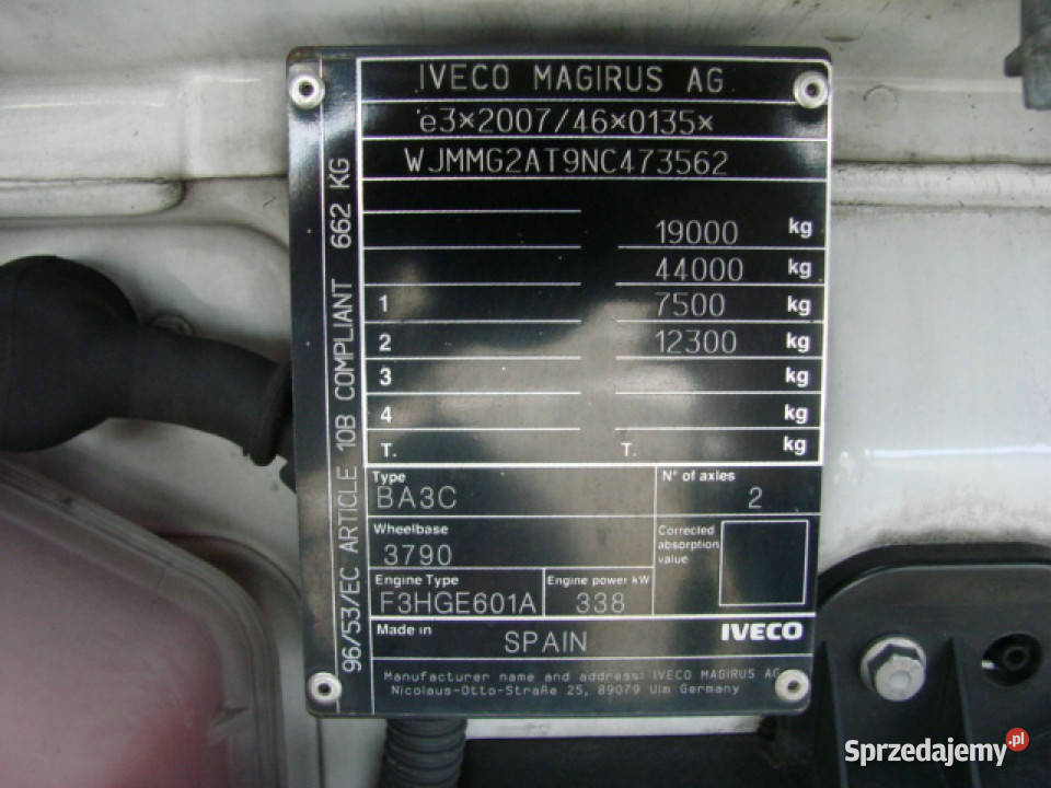 Iveco AS440STFP LT Samochody ciężarowe Komorniki