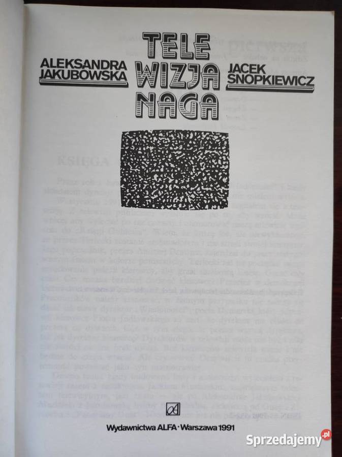 Telewizja naga Jakubowska Snopkiewicz 1991 Kielce