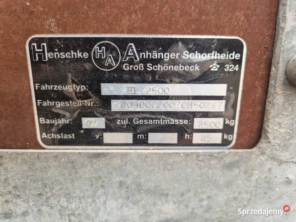 Przyczepka samochodowa DMC 2500 solidna lubuskie Strzelce Krajeńskie sprzedam