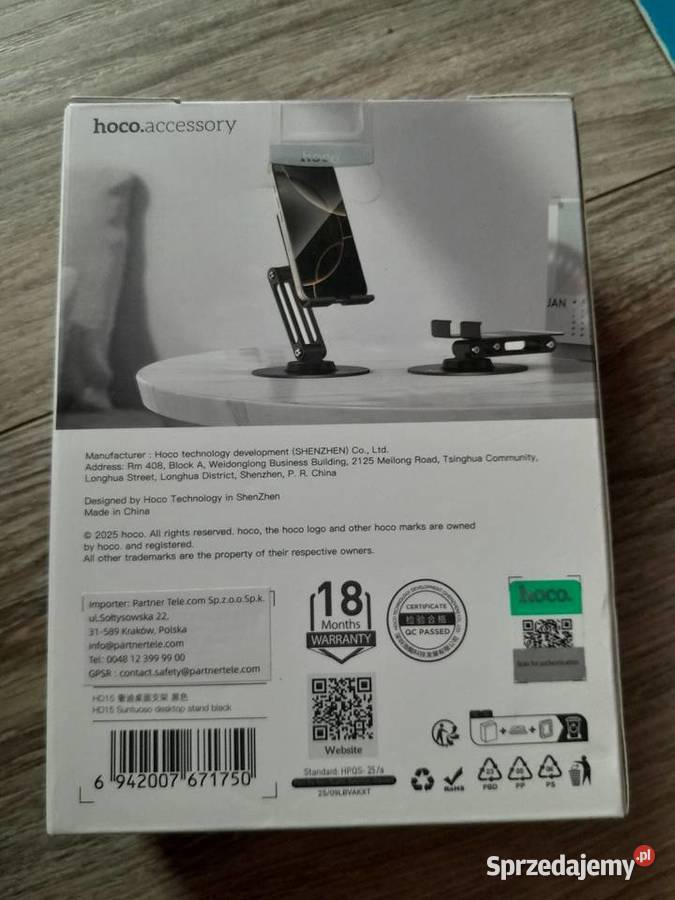 Składany uchwyt na telefon Hoco HD15 Wieliczka