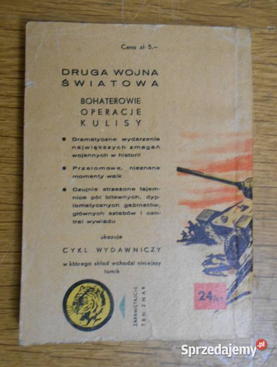 Żółty Tygrys Na lewym skrzydle 2467 Pozostałe