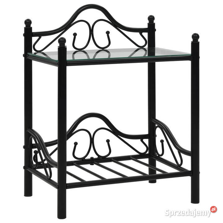 Stoliki nocne 2 stal i hartowane szkło 45x305x60 Warszawa