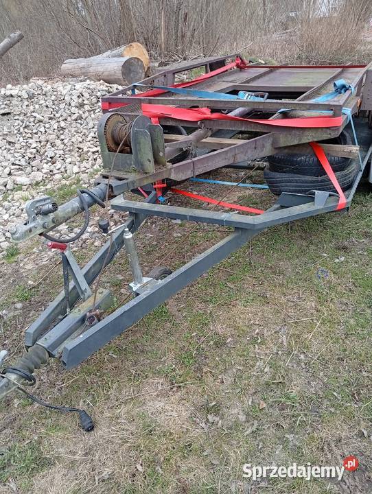 Przyczepa przyczepka laweta pod minikoparkę towarowe dolnośląskie Jelenia Góra