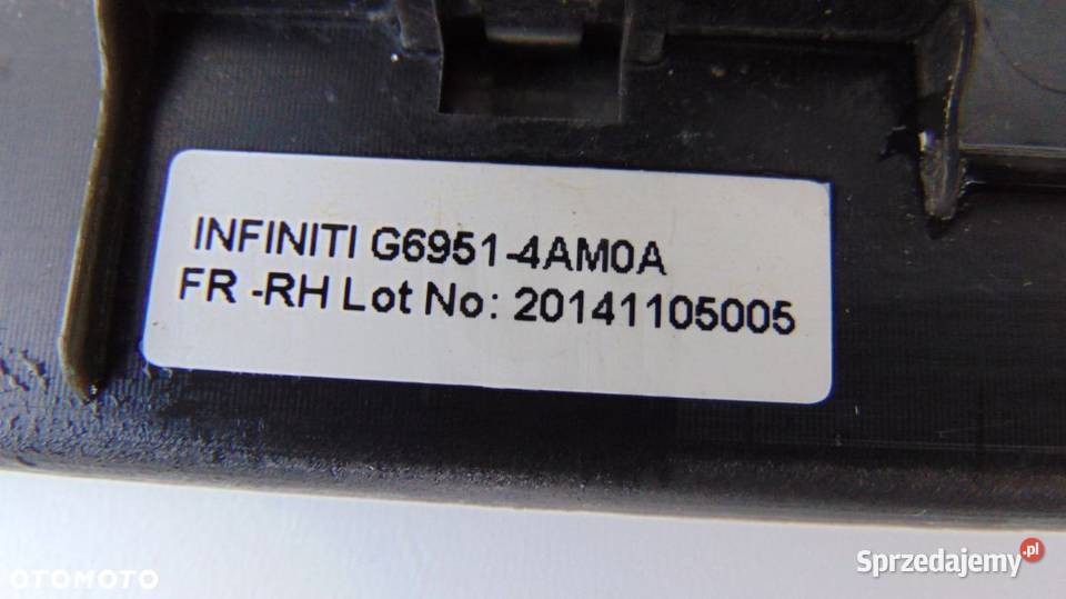 LISTWA NAKŁADKA PROGOWA PRAWA INFINITI Q70 Nowy Tomyśl