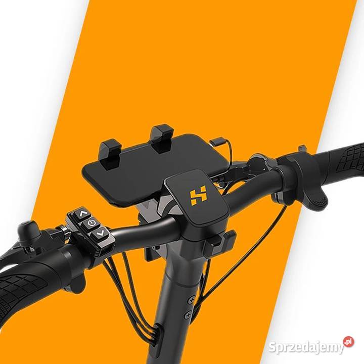 Składana srebrna hulajnoga elektryczna Hikerboy