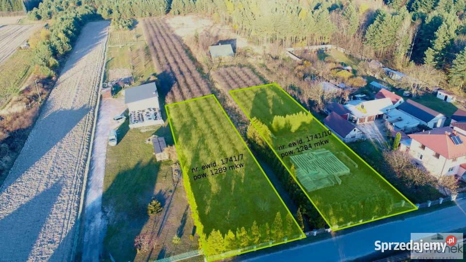 Działka 1289m2 Samsonówka 20m