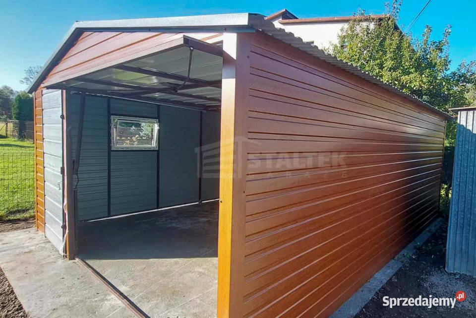Garaż blaszany 5x5 Brama drzwi okno Dach ST118 Rybnik