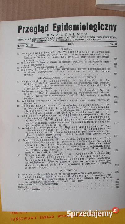 Przegląd Epidemiologiczny epidemiologia chorony Łódź