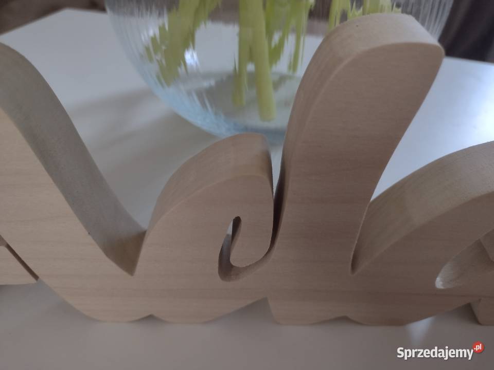 Imię Dziecka Napis Z DREWNA 30 Litera 3D Do