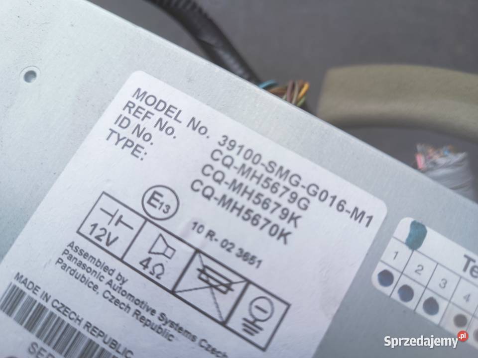 Honda Civic 8 VIII UFO radio fabryczne osobowe Częstochowa