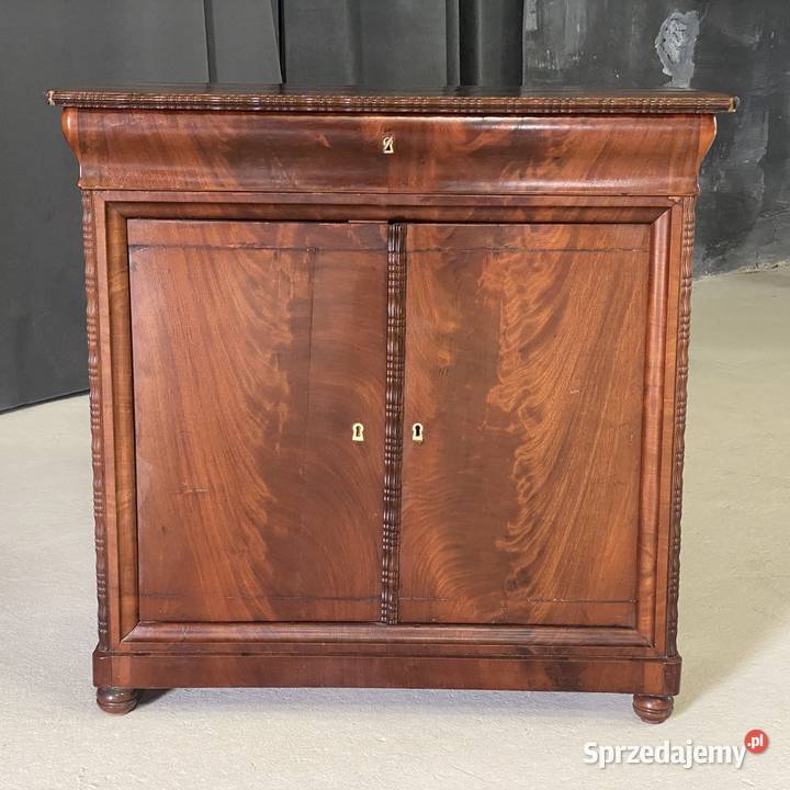 Komoda mahoniowa I poł XX w szuflada 47cm