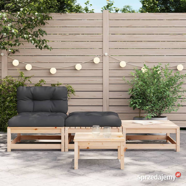 Ogrodowa sofa bez podłokietników z poduszkami i Warszawa