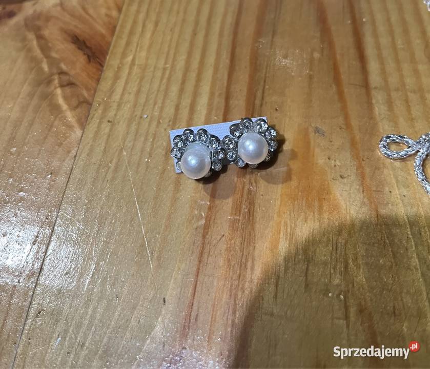 kolczyki perły Poznań sprzedam