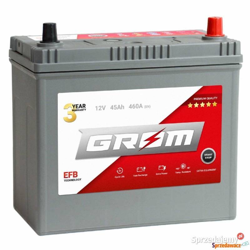 Akumulator Grom Efb StartStop 45Ah 460A Japan osobowe Akumulatory