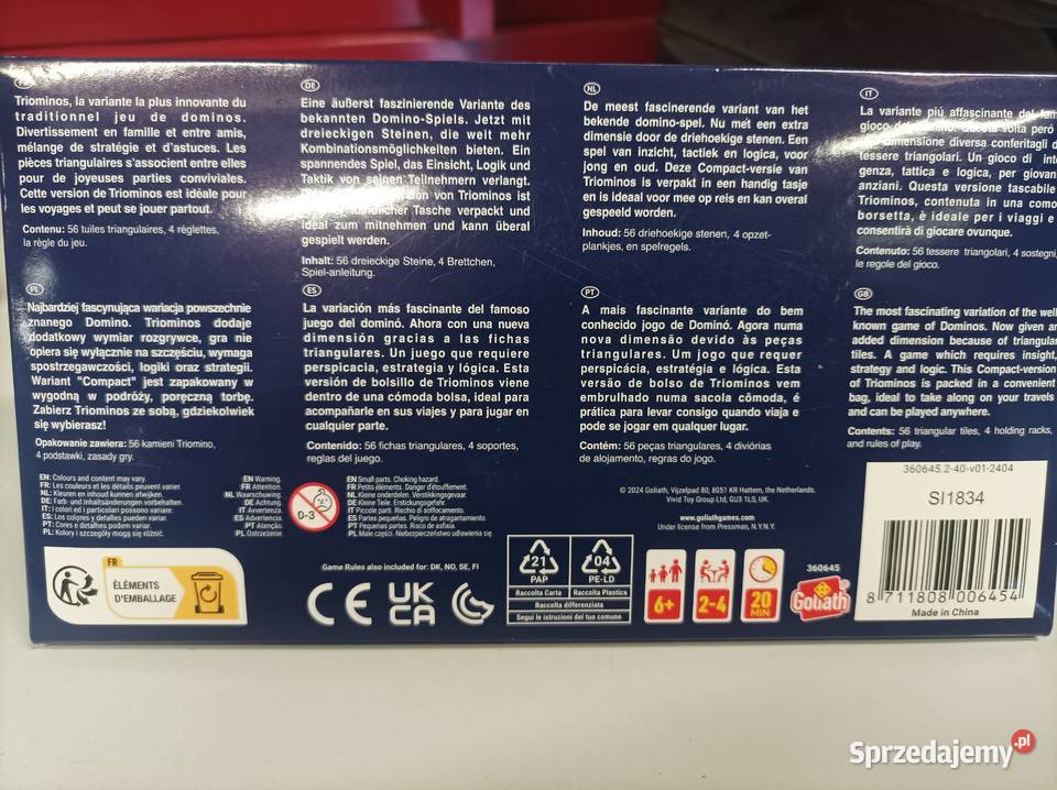 Triominos Compact Kultowa Gra Logiczna Wersja