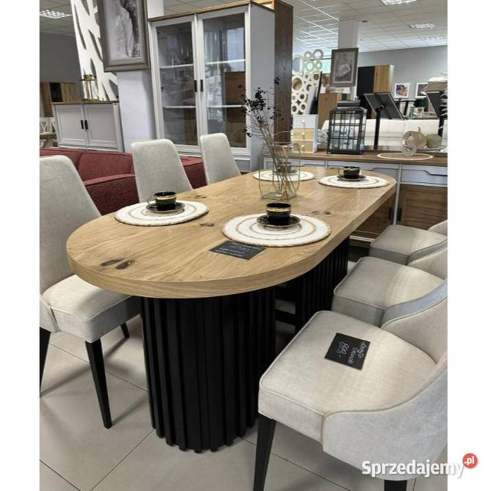 Nowy Stół Dębowy FLAVIO Owal Rozkładany Kluczbork