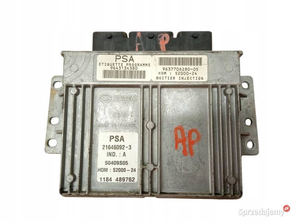 STEROWNIK SILNIKA 9637706280 Citroen Berlingo I Sterowniki sprzedam