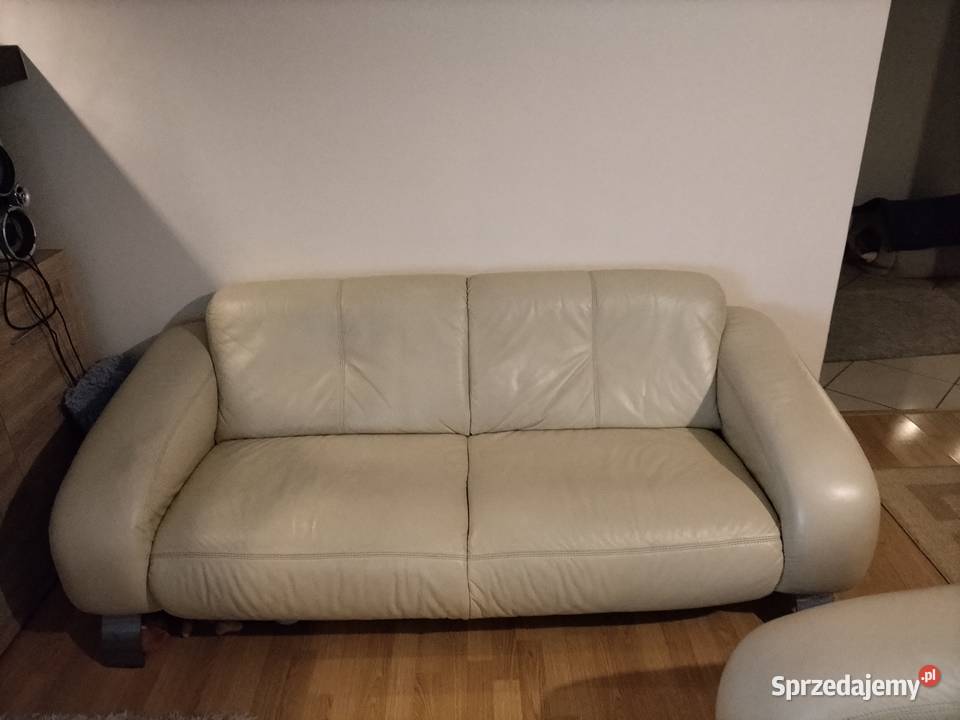 Sofa i dwa fotele etap meble bydgoskie skórzane skóra Radom