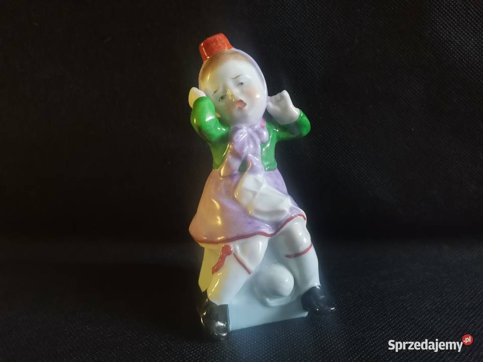 Stara figurka porcelanowa lalka Gebruder Heubach Siemianowice Śląskie