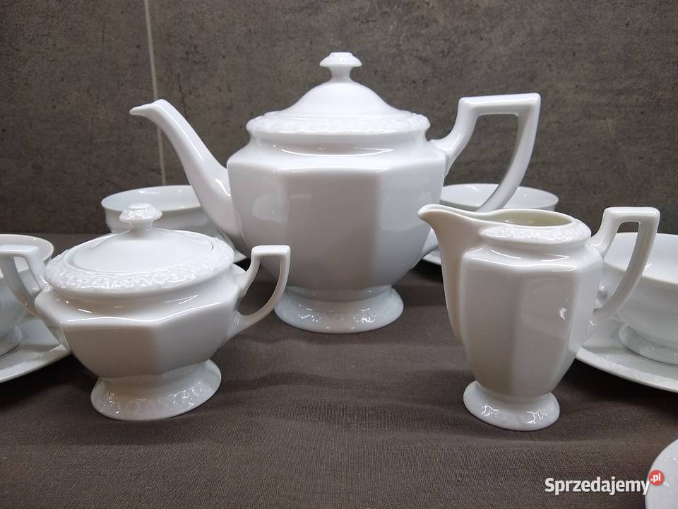 Rosenthal Biała Maria serwis herbata współczesny