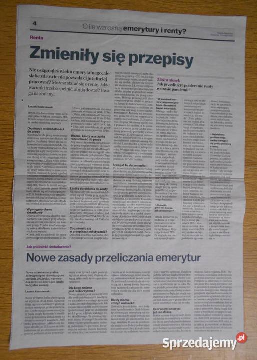 O ile wzrosną emerytury i renty Gazeta Wyborcza lubelskie Parczew