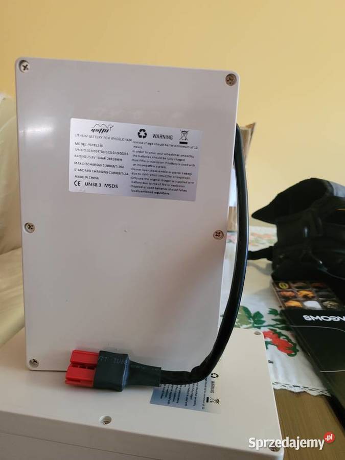 Bateria do wózka inwalidzkiego 24V 10Ah 270WH warmińsko-mazurskie Olsztyn sprzedam