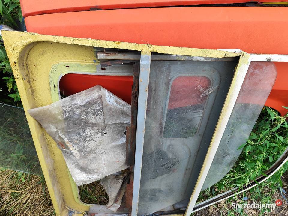 Trabant 601 drzwi pasażera prawe szyba mechanizm Łódź
