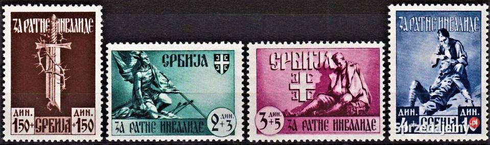 SERBIA 1943 MNH kompletna seria pomorskie