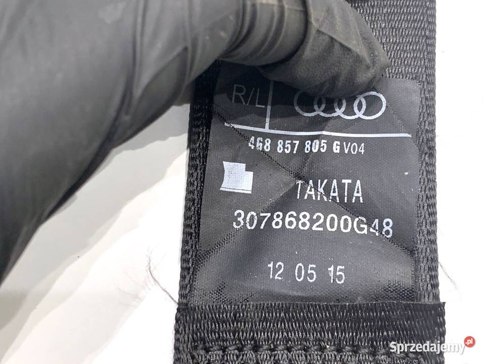 PAS BEZPIECZEŃSTWA PRAWY TYŁ AUDI A7 4G osobowe