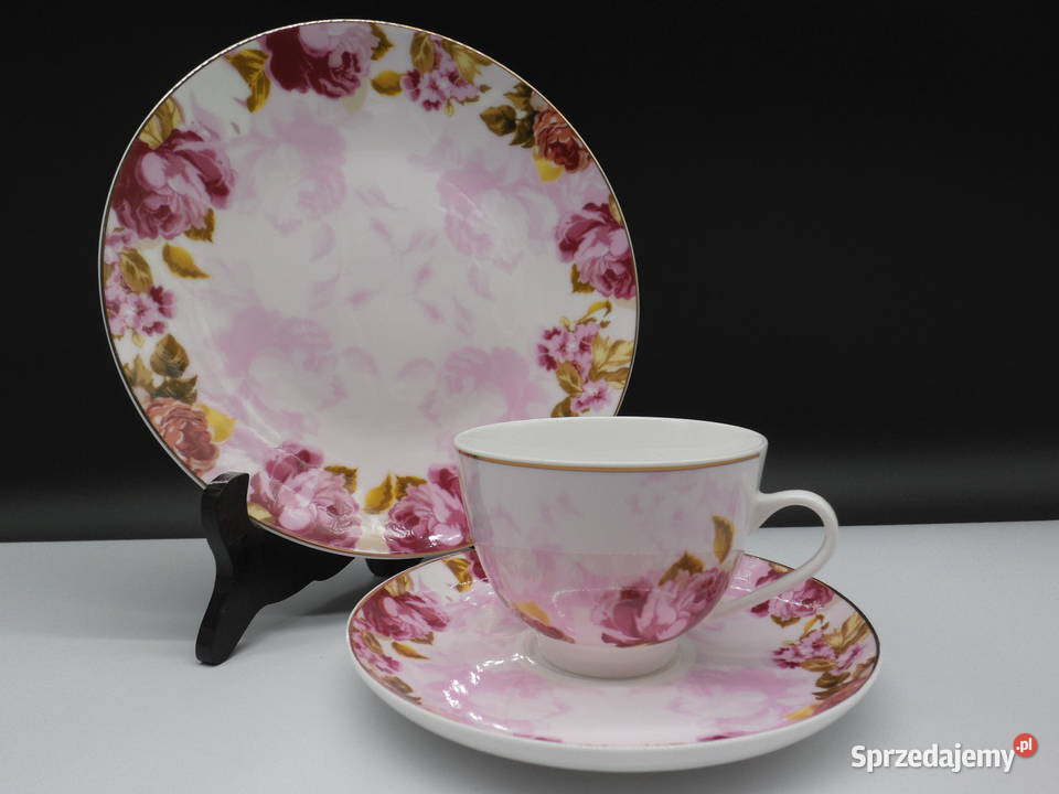 Trio Śniadaniowe zestaw Porcelany Royal Norfolk Raszków
