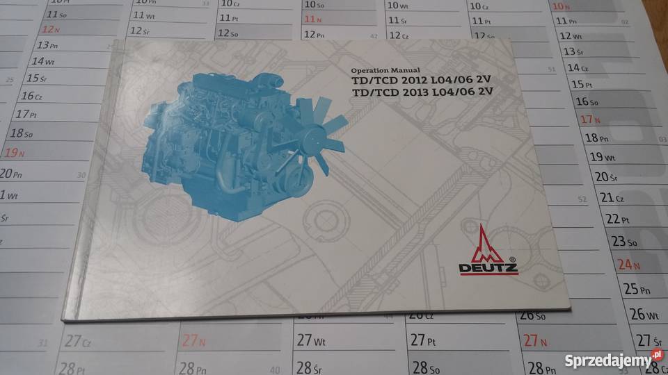 Instrukcja obsługi DEUTZ TDTCD 2012 2013 L0406 Szamotuły
